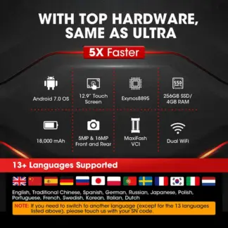 Autel MaxiCOM Ultra Lite Automotive Diagnostic Scanner - AUTOSENSOR
